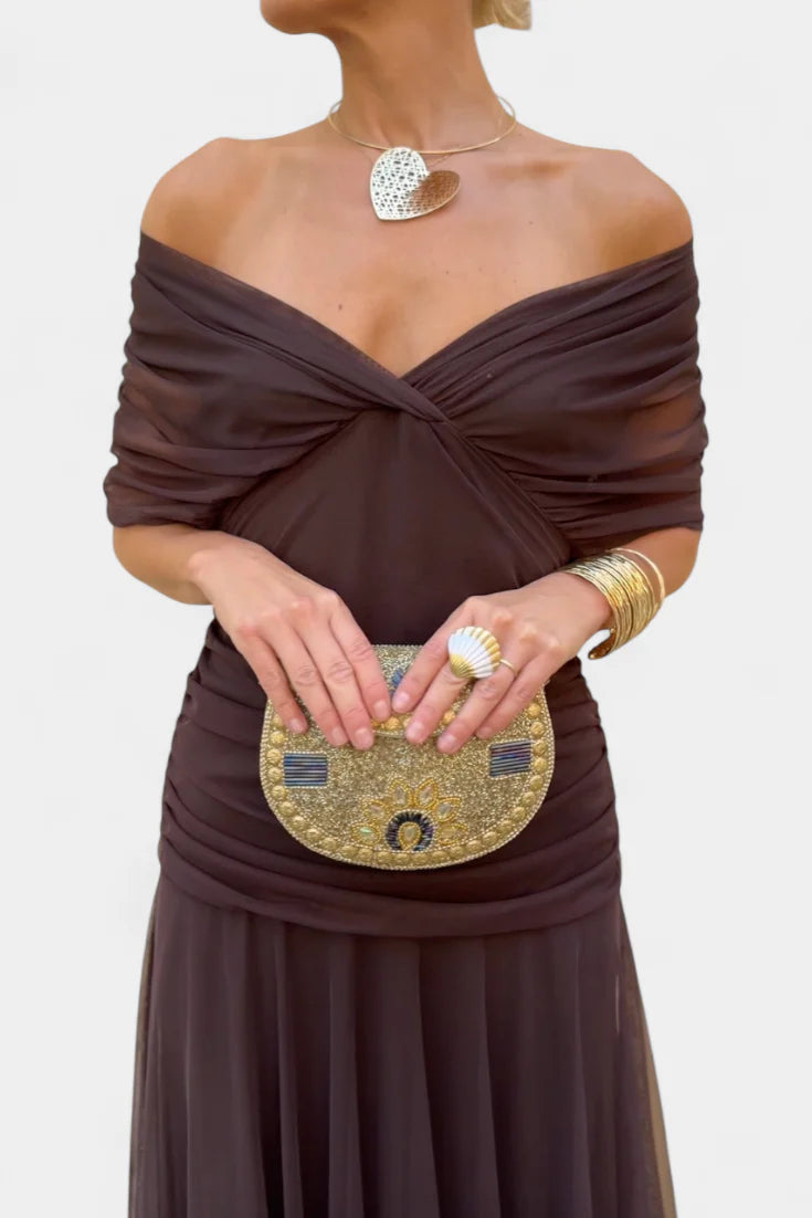Abito Maxi Floreale Elegante Donna