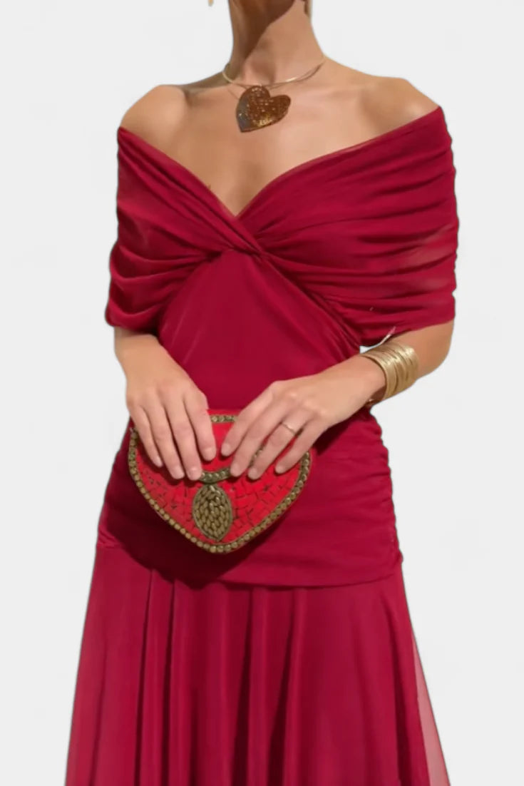 Abito Maxi Floreale Elegante Donna